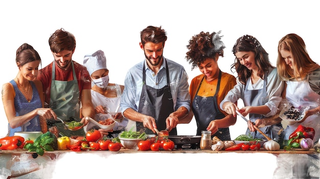 Zespół przygotowujący posiłek